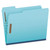 Heavy-Duty Pressboard Folders with Embossed Fasteners, 1/3-Cut Tabs, 1" Expansion, 2 Fasteners, Letter Size, Blue, 25/Box [SKU: PFXFP213]
