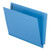 Colored Reinforced End Tab Fastener Folders, 0.75" Expansion, 2 Fasteners, Letter Size, Blue Exterior, 50/Box [SKU: PFXH10U13BL]