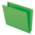 Colored Reinforced End Tab Fastener Folders, 0.75" Expansion, 2 Fasteners, Letter Size, Green Exterior, 50/Box [SKU: PFXH10U13GR]