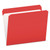 Double-Ply Reinforced Top Tab Colored File Folders, Straight Tabs, Letter Size, 0.75" Expansion, Red, 100/Box [SKU: PFXR152RED]