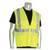 ANSI Class 2 Four Pocket Zipper Safety Vest, Polyester Mesh, 5X-Large, Hi-Viz Lime Yellow [SKU: PIDMVGZ4PLY5X]