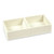 Softie This + That Tray, 2 Compartments, Silicone, 3 x 6.25 x 1.5, White [SKU: PPJ100439]
