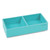 Softie This + That Tray, 2 Compartments, Silicone, 3 x 6.25 x 1.5, Aqua [SKU: PPJ100440]