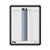 Employee In/Out Board, Porcelain, 11 x 14, Gray, Black Plastic Frame [SKU: QRT750]