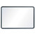 Contour Dry-Erase Board, Melamine, 36 x 24, White Surface, Black Frame [SKU: QRT7553]
