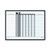 Magnetic Employee In/Out Board, Porcelain, 24 x 18, Gray/Black, Aluminum Frame [SKU: QRT781G]