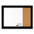 Home Decor Magnetic Combo Dry Erase with Cork Board on Side, 23 x 17, Black Wood Frame [SKU: QRT79283]