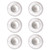 Glass Magnets, Large, Clear, 0.45" Diameter, 6/Pack [SKU: QRT85391]