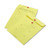 Colored Paper String and Button Interoffice Envelope, #97, One-Sided Five-Column Format, 10 x 13, Yellow, 100/Box [SKU: QUA63576]