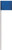 HY-KO SF-21/BL Safety/Boundary Stake Flag, 21 in L, 1-1/2 in W, Blue, Vinyl [SKU: ORG2791382]