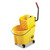 WaveBrake 2.0 Bucket/Wringer Combos, Side-Press, 35 qt, Plastic, Yellow [SKU: RCPFG758088YEL]