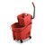 WaveBrake 2.0 Bucket/Wringer Combos, Side-Press, 35 qt, Plastic, Red [SKU: RCPFG758888RED]