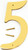 HY-KO BR-40/5 House Number, Character: 5, 4 in H Character, 2-1/2 in W Character, Brass Character, Solid Brass [SKU: ORG6325997]