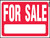 HY-KO RS-604 Real Estate Sign, For Sale, White Legend, Plastic, 24 in W x 18 in H Dimensions [SKU: ORG6054845]