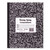 Marble Cover Composition Book, Wide/Legal Rule, Black Marble Cover, 10 x 8, 60 Sheets [SKU: ROA77505]