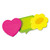 Two-Tone Sticky Note Combo, Thought Bubbles-Flowers-Hearts, Approx. 2.63 sq in, Assorted Colors, 50 Sheets/Pad, 3 Pads/Pack [SKU: RTG41200]