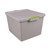 35.4 Qt. Latch Lid Storage Tote, 14.76" x 12.6" x 10.43", Dove Gray/Green [SKU: RUA335RECYGREY]
