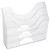 Optimizers Multifunctional Three-Pocket File Folder Organizer, 3 Sections, Letter Size Files, 13" x 3.5" x 11.5", Clear [SKU: RUB96050ROS]