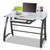 Xpressions 47" Computer Desk, 47" x 23" x 37", Frosted/Black [SKU: SAF1938TG]