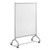 Rumba Full Panel Whiteboard Collaboration Screen, 36w x 16d x 54h, White/Gray [SKU: SAF2014WBS]