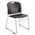 Vy Series Stack Chairs, Supports Up to 350 lb, 18.75" Seat Height, Black Seat, Black Back, Silver Base, 2/Carton [SKU: SAF4292BL]
