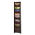 Solid Wood Wall-Mount Literature Display Rack, 11.25w x 3.75d x 48.75h, Mahogany [SKU: SAF4331MH]