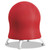 Zenergy Ball Chair, Backless, Supports Up to 250 lb, Crimson Fabric Seat, Silver Base [SKU: SAF4750CI]