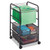Onyx Mesh Open Mobile File with Drawers, Metal, 2 Drawers, 1 Bin, 15.75" x 17" x 27", Black [SKU: SAF5215BL]