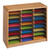 Steel/Fiberboard Literature Sorter, 24 Compartments, 32.25 x 13.5 x 25.75, Oak [SKU: SAF7111MO]