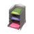 Onyx Stackable Literature Organizer, Five-Drawer, 10.25 x 12.75 x 15.25, Black [SKU: SAF9432BL]