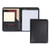 Contrast Stitch Leather Padfolio, 8 1/2 x 11, Leather, Black [SKU: SAM71710]