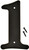 HY-KO 30200 Series 30201 House Number, Character: 1, 6 in H Character, Black Character, Plastic [SKU: ORG6055545]