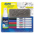 Low-Odor Dry Erase Marker Starter Set, Extra-Fine Needle Tip, Assorted Colors, 5/Set [SKU: SAN1884310]