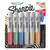 Metallic Chisel Tip Permanent Marker, Medium Chisel Tip, Assorted, 6/Pack [SKU: SAN2089634]