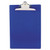 Recycled Plastic Clipboard with Ruler Edge, 1" Clip Capacity, Holds 8.5 x 11 Sheets, Blue [SKU: SAU21602]