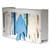 White Enamel Disposable Glove Dispenser, 3-Box, Steel, White, 18 x 3.75 x 10 [SKU: SJMG0804]