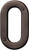 HY-KO Prestige Series BR-42OWB/0 House Number, Character: 0, 4 in H Character, Bronze Character, Solid Brass [SKU: ORG2539963]