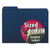Interior File Folders, 1/3-Cut Tabs: Assorted, Letter Size, 0.75" Expansion, Navy Blue, 100/Box [SKU: SMD10279]
