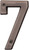HY-KO Prestige Series BR-42OWB/7 House Number, Character: 7, 4 in H Character, Bronze Character, Brass [SKU: ORG6942700]