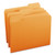 Colored File Folders, 1/3-Cut Tabs: Assorted, Letter Size, 0.75" Expansion, Orange, 100/Box [SKU: SMD12543]