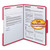 WaterShed CutLess Reinforced Top Tab Fastener Folders, 0.75" Expansion, 2 Fasteners, Letter Size, Red Exterior, 50/Box [SKU: SMD12742]