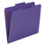 Top Tab Colored Fastener Folders, 0.75" Expansion, 2 Fasteners, Letter Size, Purple Exterior, 50/Box [SKU: SMD13040]