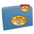 Reinforced Top Tab Colored File Folders, Straight Tabs, Legal Size, 0.75" Expansion, Blue, 100/Box [SKU: SMD17010]
