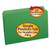 Reinforced Top Tab Colored File Folders, Straight Tabs, Legal Size, 0.75" Expansion, Green, 100/Box [SKU: SMD17110]