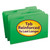 Reinforced Top Tab Colored File Folders, 1/3-Cut Tabs: Assorted, Legal Size, 0.75" Expansion, Green, 100/Box [SKU: SMD17134]