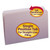 Reinforced Top Tab Colored File Folders, Straight Tabs, Legal Size, 0.75" Expansion, Lavender, 100/Box [SKU: SMD17410]