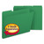 Expanding Recycled Heavy Pressboard Folders, 1/3-Cut Tabs: Assorted, Letter Size, 1" Expansion, Green, 25/Box [SKU: SMD21546]