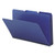 Expanding Recycled Heavy Pressboard Folders, 1/3-Cut Tabs: Assorted, Legal Size, 1" Expansion, Dark Blue, 25/Box [SKU: SMD22541]