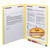 WaterShed CutLess End Tab Fastener Folders, 0.75" Expansion, 2 Fasteners, Letter Size, Yellow Exterior, 50/Box [SKU: SMD25950]