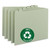 100% Recycled Daily Top Tab File Guide Set, 1/5-Cut Top Tab, 1 to 31, 8.5 x 11, Green, 31/Set [SKU: SMD50369]